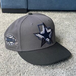 New Era Dallas Cowboys Fitted Hat Super Bowl 28 XXVIII Size 7 3/4 NFL Gray Texas